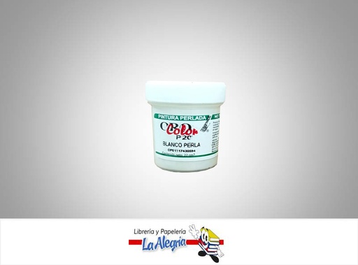 [7590015003439] PINTURA PERLADA 22CC PD20 BLANCO PERLA MARCA ORO COLOR