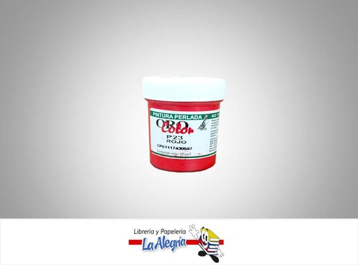 [7590015003460] PINTURA PERLADA 22CC P23 ROJO MARCA ORO COLOR
