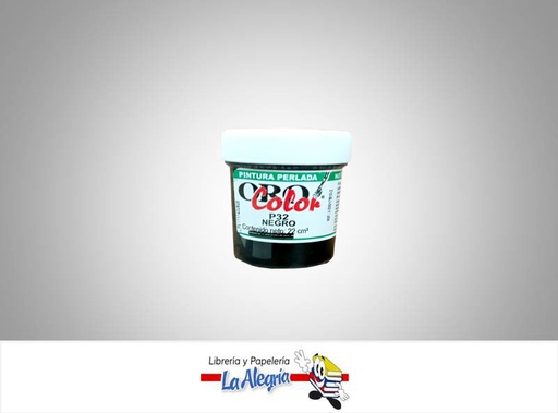 [7590015003552] PINTURA PERLADA 22CC P32 NEGRO MARCA ORO COLOR