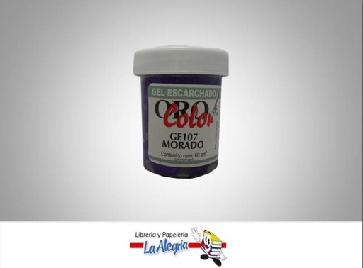 [7590015003712] GEL ESCARCHADO 60CC GE107 MORADO MARCA ORO COLOR   