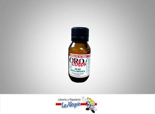 [7590015003750] ESMALTE AL FRIO AF-01 60CC RESINA ARTIST MARCA ORO COLOR   