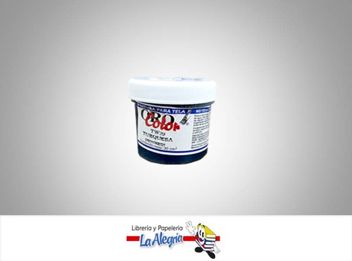 [7590015005327] PINTURA P/TELA TW39 30CC TURQUESA MARCA ORO COLOR   