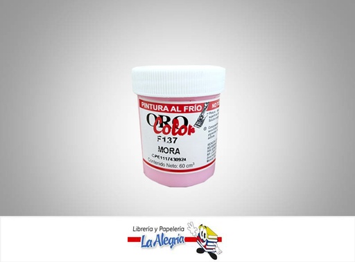 [7590015008595] PINTURA AL FRIO 60CC F137 MORA MARCA ORO COLOR   