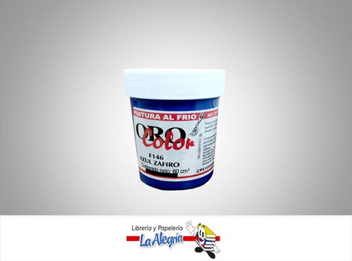 [7590015008687] PINTURA AL FRIO 60CC F146 AZUL ZAFIRO MARCA ORO COLOR   