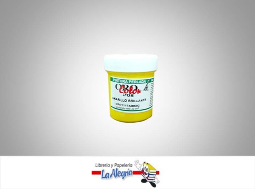 [7590015003316] PINTURA PERLADA 22CC P08 AMARILLO BRILLANTE MARCA ORO COLOR