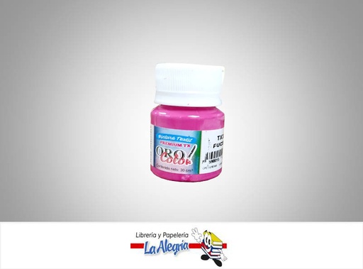 [7590015035713] PINTURA PARA TELA TX329 30CC FUCSIA MARCA ORO COLOR