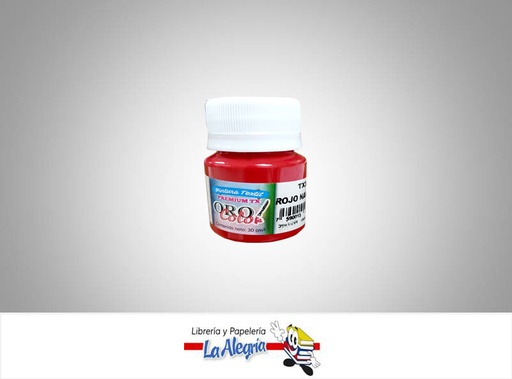 [7590015035782] PINTURA PARA TELA TX336 30CC ROJO NAVIDAD MARCA ORO COLOR