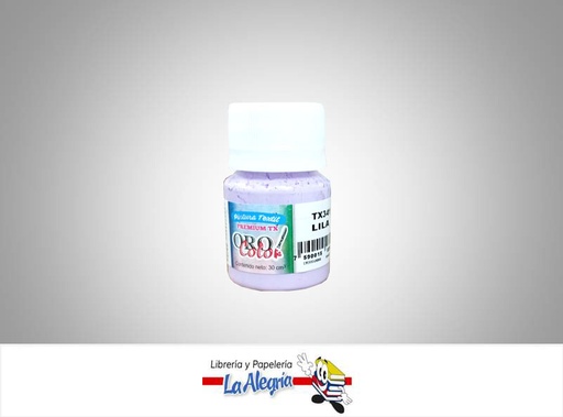 [7590015035836] PINTURA PARA TELA TX341 30CC LILA MARCA ORO COLOR