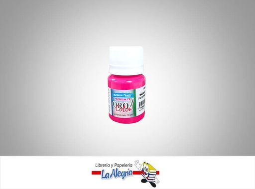 [7590015036154] PINTURA PARA TELA TX406 30CC MAGENTA NEON MARCA ORO COLOR