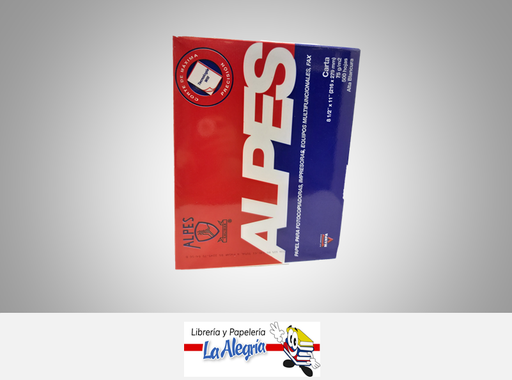 [7591143004398] RESMA PAPEL 500H BASE 20 CARTA MARCA ALPES   