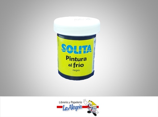 [7591147015185] PINTURA AL FRIO 60ML NEGRO MARCA SOLITA   