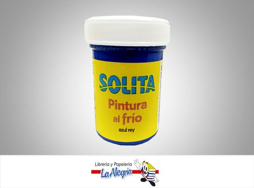 [7591147017110] PINTURA AL FRIO 60ML AZUL REY MARCA SOLITA   