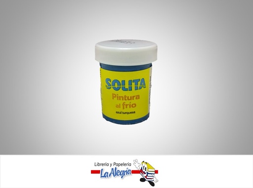 [7591147017158] PINTURA AL FRIO 60ML AZUL TURQUESA UND MARCA SOLITA   