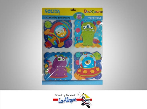 [7591147018148] DECO CUARTO CALCOMANIAS DECORATIVAS MONS MARCA SOLITA   