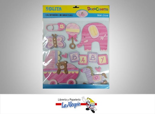 [7591147018209] DECO CUARTO CALCOMANIAS DECORATIVAS BEBE MARCA SOLITA   