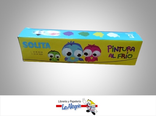 [7591147020387] PINTURA AL FRIO SOLITA 6 COLORES MARCA SOLITA   