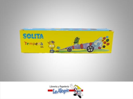[7591147204060] TEMPERA GEL 25GR CAJA 6 COLORES MARCA SOLITA