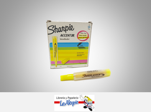 [7591163327163] RESALTADOR ACCENT 3D AMARILLO UND MARCA SHARPIE   