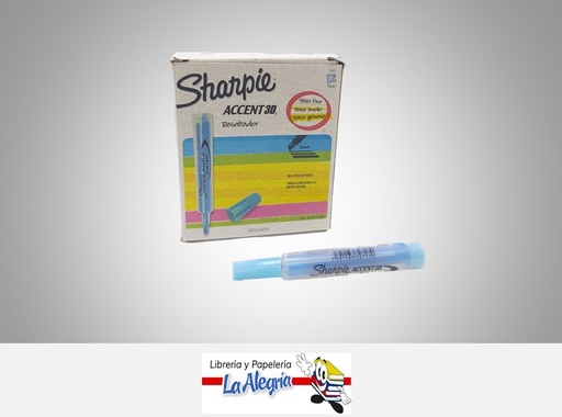 [7591163327170] RESALTADOR ACCENT 3D AZUL UND MARCA SHARPIE   
