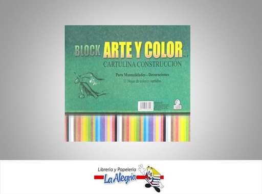 [7591175060508] BLOCK PAPEL CONSTRUCCION 11 H MARCA ARTE Y COLOR