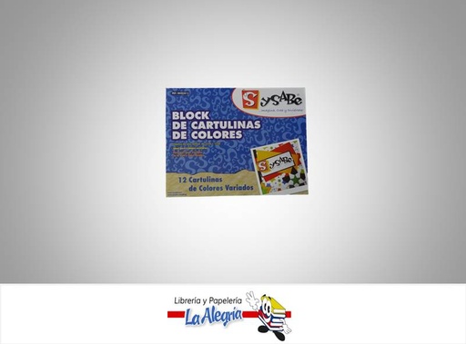 [7591213002330] BLOCK DE CARTULINAS DE COLORES 08402612 MARCA SYSABE   