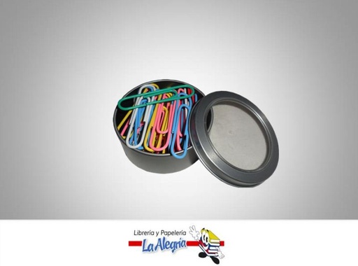 [7591213004150] CLIP 50MM COLORES CON PORTA CLIP RED 50UND MARCA L.O.