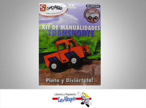 [7591213007106] KIT MANUALIDADES TRANSPORTE +3A MARCA SYSABE   
