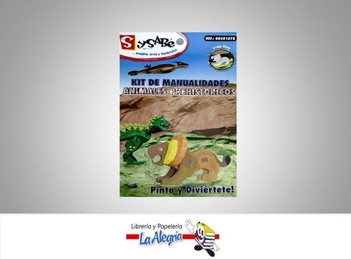 [7591213008608] KIT MANUALIDADES ANIMALES PREHIS LEON MARCA SYSABE   