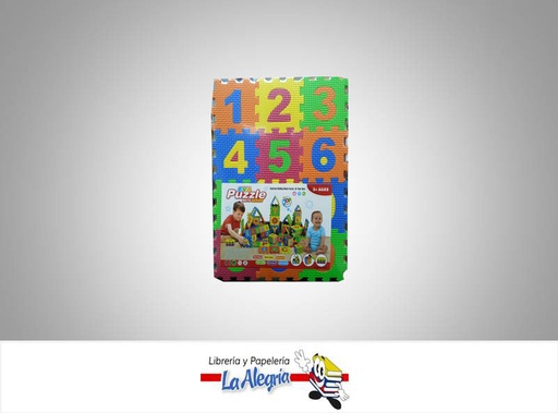 [7591213008752] ROMPECABEZA FOAMY NUMERO 24X32CM 36PZA    