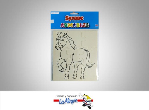 [7591213019307] JUEGO DIDACTICO ARMABLE CABALLO MARCA SYSABE   