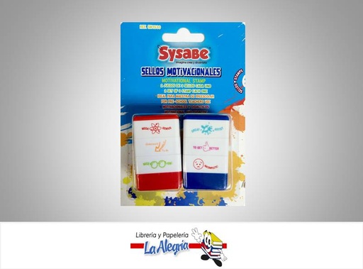 [7591213021379] SELLO MOTIVACIONAL SM1530 6 PIEZA MARCA SYSABE   