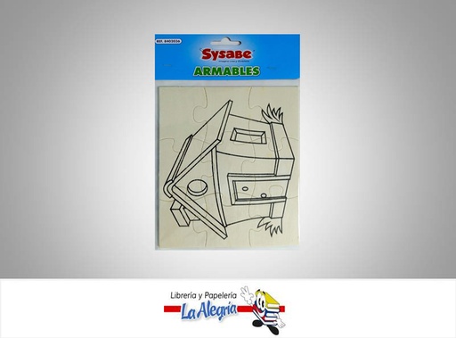 [7591213021515] JUEGO DIDACTICO ARMABLE CASA MARCA SYSABE   