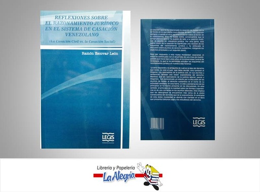 [7591252373033] REFLEXIONES SOBRE RAZONAMIENTO JURIDICO  TEMATICA DERECHO AUTOR ESCOVAR RAMON EDITORIAL LEGIS