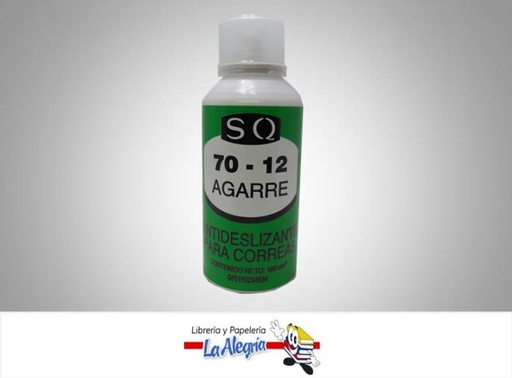 [7591260070122] SPRAY ANTIDESLIZANTE P/CORREAS 160ML MARCA SQ   