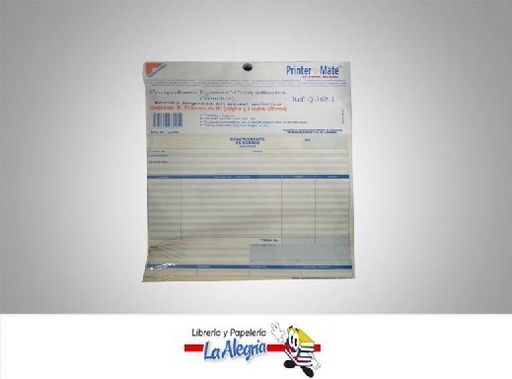 [7591355036910] COMPROBANTE EGRESO C/C 25F/3P A-369-1 MARCA PRINTER MATE   