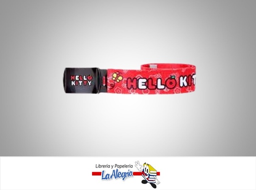 [7591525109239] CINTURON POLIESTER HELLO KITTY 65X3.4 CM  MARCA CAPI