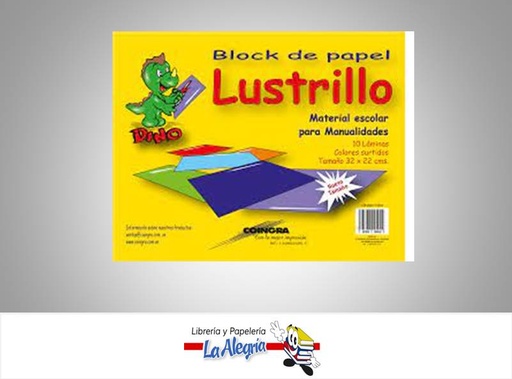 [7591835000042] BLOCK PAPEL LUSTRILLO 10H 32 X 22 CMS MARCA COINGRA   