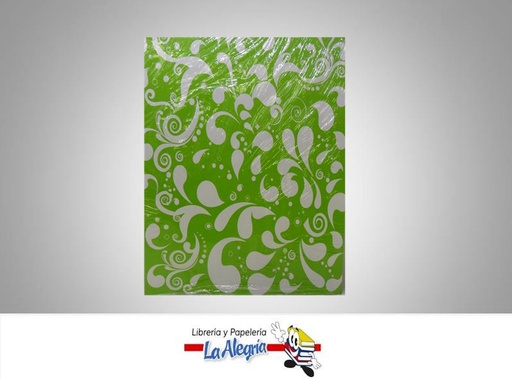[7591835006587] CARTULINA BRISTOL POP CARTA PAQ 12  UND VERDE MANZNA MARCA COINGRA