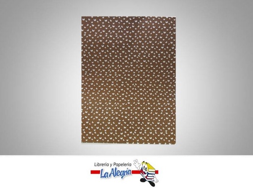 [7591835006839] CARTULINA BRISTOL MARIPOSA CARTA MARRON PAQ 12 UND MARCA COINGRA