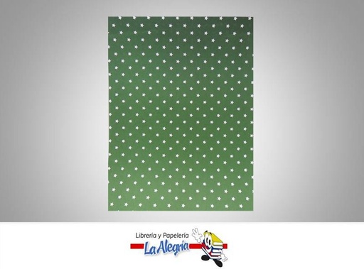 [7591835007980] CARTULINA ESTRELLA CARTA VERDE/OSCURO MARCA COINGRA   