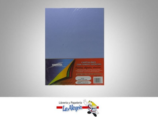 [7591835014803] CARTULINA BRISTOL CARTA AZUL MARCA COINGRA   