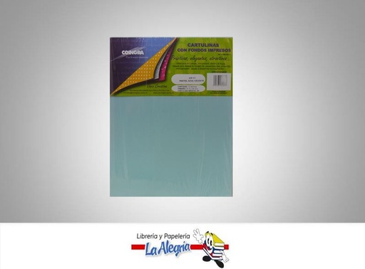 [7591835014896] CARTULINA BRISTOL CARTA AZUL/CELESTE MARCA COINGRA   
