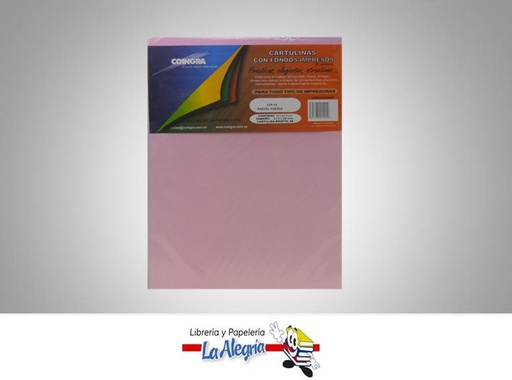[7591835014919] CARTULINA BRISTOL CARTA FUCSIA MARCA COINGRA   