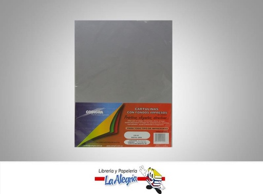 [7591835014940] CARTULINA BRISTOL CARTA GRIS MARCA COINGRA   
