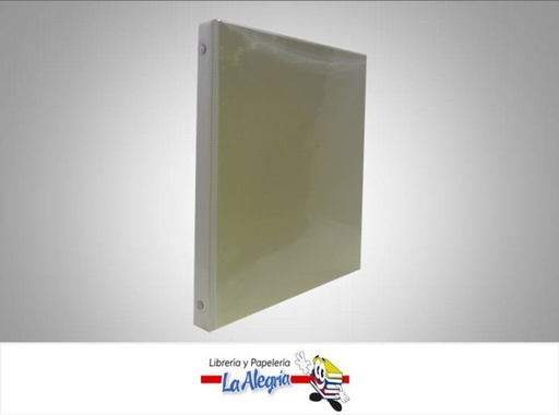 [7592247113016] CARPETA 3 AROS 1/2 CARTA BLANCA MARCA PREMIUM