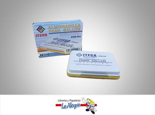 [7592302009193] ALMOHADILLA SELLOS METALICA N-4 5X7CM MARCA ITECA   