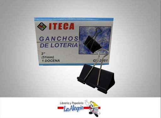 [7592302025322] BINDER CLIP 2 51MM 12UND MARCA ITECA   