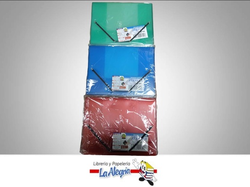 [7592302026916] ARCHIVADOR PLASTICO SINFONIA AP423 CON LIGA 12 SEPARADORES CARTA MARCA ITECA