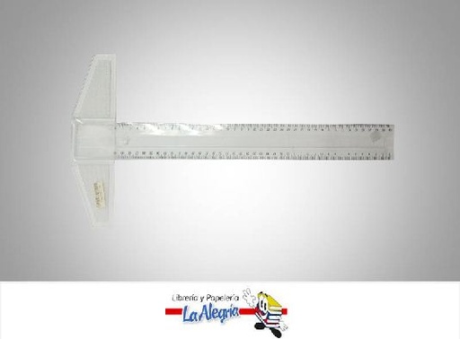 [7592302027296] REGLA T ACRILICA MANGO FIJO 40CM MARCA LEKLEPAR