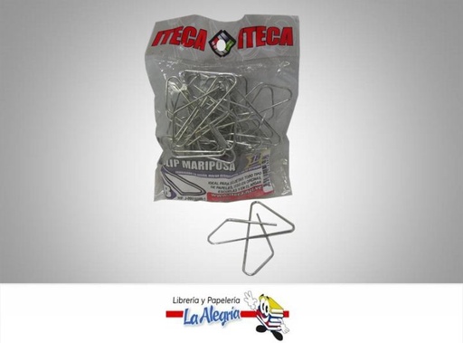[7592302123479] CLIP MARIPOSA MEDIANO TIPO B 18 UN MARCA ITECA   